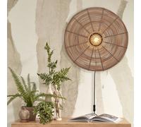 GOOD&MOJO Aplique de pared Tanami Scheibe L Natur
