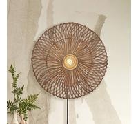 GOOD & MOJO Aplique de pared Zanzibar, Ø 55 cm, Natur