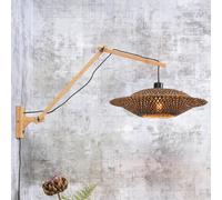 GOOD & MOJO Bali aplique de pared 2 brazos, Natur, 44x12cm
