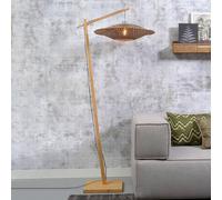 GOOD & MOJO Bali lámpara pie armazón natural Ø60cm