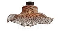 GOOD&MOJO lámpara de techo Ibiza ondulada L - natural/negro