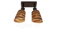 GOOD&MOJO lámpara de techo Java 2 pantallas negro - natural