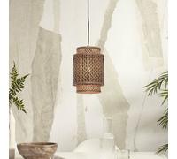 GOOD & MOJO Lámpara colgante Bhutan bambú, 18 x 25 cm True