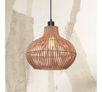 GOOD & MOJO Lámpara colgante Kalahari, Ø 32 cm, natural, ratán, E27