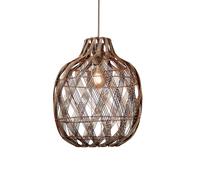 GOOD&MOJO Lámpara colgante Mendoza Bambú/Pantalla ø40xh.50cm L Braun