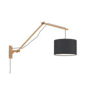 GOOD&MOJO Lámpara de pared Andes Naturel L 32x20 Leichte Leinen