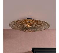 GOOD & MOJO lámpara de techo Bali, Ø 87 cm, negro/natural, bambú