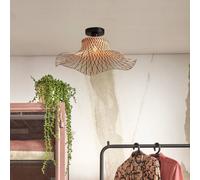 GOOD & MOJO Lámpara de techo Ibiza Ø 50cm Natur/negro