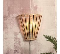 Good & Mojo Merapi, lámpara de pared, natural/negro