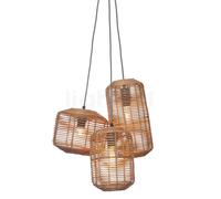 Good & Mojo Tanami, lámpara de suspensión 3 focos, color natural
