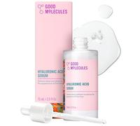 Good Molecules Sérum de ácido hialurónico de 75 ml - Deep Hydration para piel seca, fórmula sin grasa para hidratar, plump, firmeza y suave para pieles jóvenes, 10% HA, base de agua, sin fragancia,