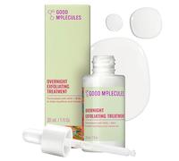 Good Molecules Tratamiento exfoliante nocturno - Exfoliador facial AHA y BHA - Minimizador de poros, cuidado con ácido glicólico y salicílico