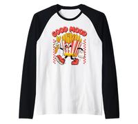 Good Mood, Funny Food, Fast Food Finger Chips, French Fries Camiseta Manga Raglan
