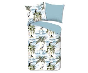 Good Morning 2615 - Funda nórdica (135 x 200 cm), Color Azul