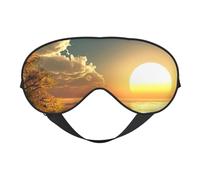Good Morning - Antifaz de seda para dormir, correa elástica, viaje y siesta, sombra de ojos suave para viajes, yoga y siesta