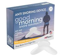 Good Morning Snore Solution, Dispositivo antirronquidos, protector bucal para hombres y mujeres, tapón de ronquidos en la lengua, fabricado en Estados Unidos, aprobado por la FDA, sin BPA, restaura el