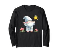 Good Morning Teacher Gnome For Women And Men Lazy Days Manga Larga