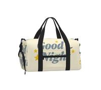 Good Night Sports - Bolsa de lona para fin de semana con compartimento para zapatos