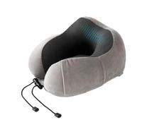 Good Nite Almohada para El Cuello Almohada de Viaje para Avión Cojín para El Cuello Coche Espuma con Memoria Almohada de Viaje Adultos Almohada Suave Ergonómica para Dormir, AvióN, Coche y Casa(Gris)
