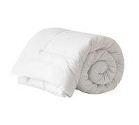 Good Nite Edredón tamaño King de 15 TOG, cálido para Invierno, de poliéster Suave, Ropa de Cama Blanca con Lazos en Las Esquinas, Lavable a máquina (Blanco, 15 TOG, 230 x 220 cm)