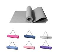 Good Nite Esterilla de Gimnasia Para Yoga, Esterilla de Fitness, Antideslizante, Esterilla de Entrenamiento, Esterilla de Pilates, Esterilla de Gimnasia Con Correa, 183 * 61 * 0,6 Cm (Gris)