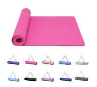 Good Nite Esterilla de yoga para ejercicio, pilates, fitness, para mujeres y hombres, antideslizante, gruesa, pulgadas de grosor, de alta densidad, con correa de transporte, TPE, 183 x 61 x 0,6
