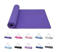 Good Nite Esterilla de yoga para ejercicio, pilates, fitness, para mujeres y hombres, antideslizante, gruesa, pulgadas de grosor, de alta densidad, con correa de transporte, TPE, 183 x 61 x 0,6