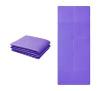 Good Nite Esterilla de yoga plegable, antideslizante, portátil, ligera, para gimnasia, pilates, deportes, viajes, yoga, 183 x 61 x 0,6 cm (morado)