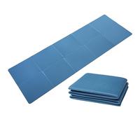 Good Nite Esterilla de Yoga Plegable, Antideslizante, portátil, Plegable, Ligera, para Gimnasio, Pilates, Deportes, Viajes, Ejercicio, para Mujeres y Hombres, 183 x 61 x 0,6 cm (Azul Marino)