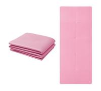 Good Nite Esterilla de yoga TPE, plegable, portátil, antideslizante, para ejercicio, fitness, gimnasio, pilates, deporte, viajes, para mujeres y hombres, 183 x 61 x 0,6 cm (rosa)
