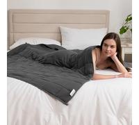 Good Nite Manta con peso para terapia del sueño para adultos, cálida y acogedora, manta de peso pesado, color gris, 6 kg, 125 x 180 cm