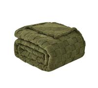 Good Nite Manta Plaid Sofa para Cama Grande Primavera Verano Otoño e Invierno Mantas Cuatro Estaciones Blanket Suave y Cálida de Cuadros(230x270cm Verde Oliva)