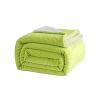 Good Nite Manta polar sherpa reversible de 230 x 270 cm, mullida y cálida, para cama doméstica y de viaje, color verde, tamaño Super King