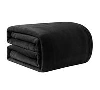 Good Nite Microfibra Mantas para Sofa, Manta Polar Sofa Extra Suave, Manta de Franela Cálida y Suave para Sofá Grande, Manta Cama, Colcha (Negro, 200 * 230cm)