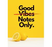 Good Notes Only: Notebook for Cornell Method Note-Taking (8.5 x 11) lemon vibe