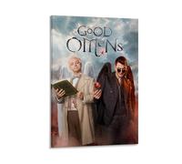 Good-Omens Season 1 Póster de Lienzo Vintage Póster Arte de Pared Impresiones Decorativas Póster Moderno Lienzo Arte Cuadros para Salón Dormitorio 20x30 cm