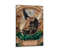 Good-Omens Season 2 Póster de Lienzo Vintage Póster Arte de Pared Impresiones Decorativas Póster Moderno Lienzo Arte Cuadros para Sala de Estar Dormitorio 08 x 12 Pulgadas (20 x 30 cm)