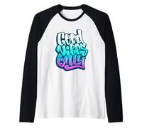 Good Positive Graffiti Vibes Quotes Colorful Splach Colors Camiseta Manga Raglan
