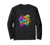 Good Positive Graffiti Vibes Quotes Colorful Splach Colors Manga Larga