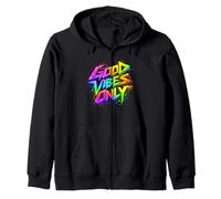 Good Positive Graffiti Vibes Quotes Colorful Splach Colors Sudadera con Capucha