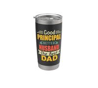 Good Principal Better Husband The Best Dad For Fathers Day Vaso térmico de acero inoxidable de doble pared