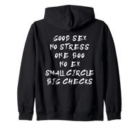 Good Sex No Stress On Back Mindset Motivation Vibes Sudadera con Capucha