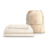 Good Sleep Bedding Juego de sábanas de 4 Piezas, 100% algodón Egipcio de 1000 Hilos, Color Marfil
