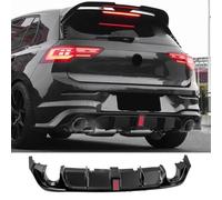 [GOOD SPOILER] Difusor Trasero para Volkswagen Golf MK8 con luz (2020-2023) (Negro Brillante)