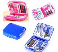 GOOD STUFF Kit de costura de viaje práctico para cualquier emergencia. Rosa.