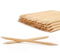 GOOD STUFF Paquete de 12 palitos de madera para quitar cutículas y Nail Art - Longitud 11,5 cm - Doble punta para empujar y quitar cutículas y aplicar decoraciones