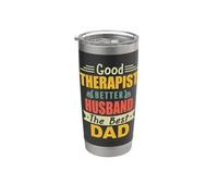 Good Therapist Better Husband The Best Dad For Fathers Day Vaso térmico de acero inoxidable de doble pared