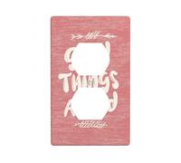 Good Things Ahead On Pink - Cubierta decorativa para interruptor de luz, 1 banda, placa de pared para cocina, baño, tamaño 7 x 11,4 cm