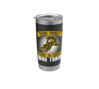 Good Things Come Training Game Wrestler Catch Wrestling Vaso térmico de acero inoxidable de doble pared