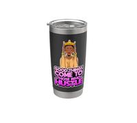Good Things Hustle Queen Madre Diversión Negro Chica Magia Melanina Vaso térmico de acero inoxidable de doble pared